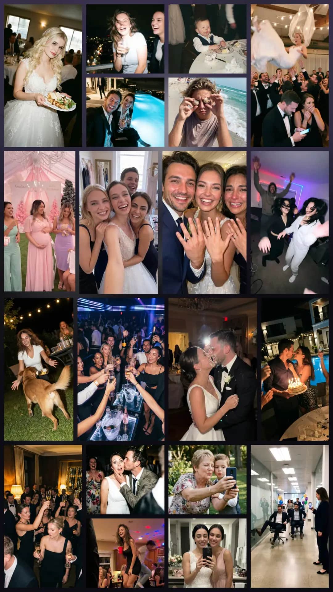 Disposable camera vibe - Set guest photo & video limits or allow unlimited shots.